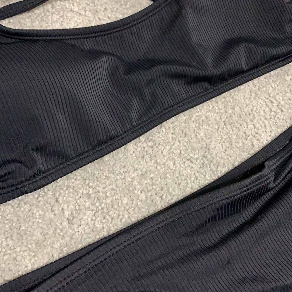 Black Ribbed Bikini - Picture 2 of 7